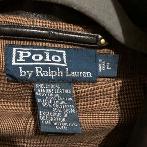 Men’s leather polo jacket in excellent condition.